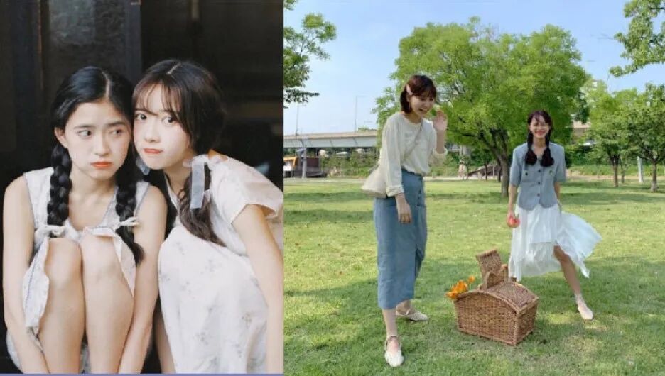 闺蜜照这样拍，比情侣照还甜！