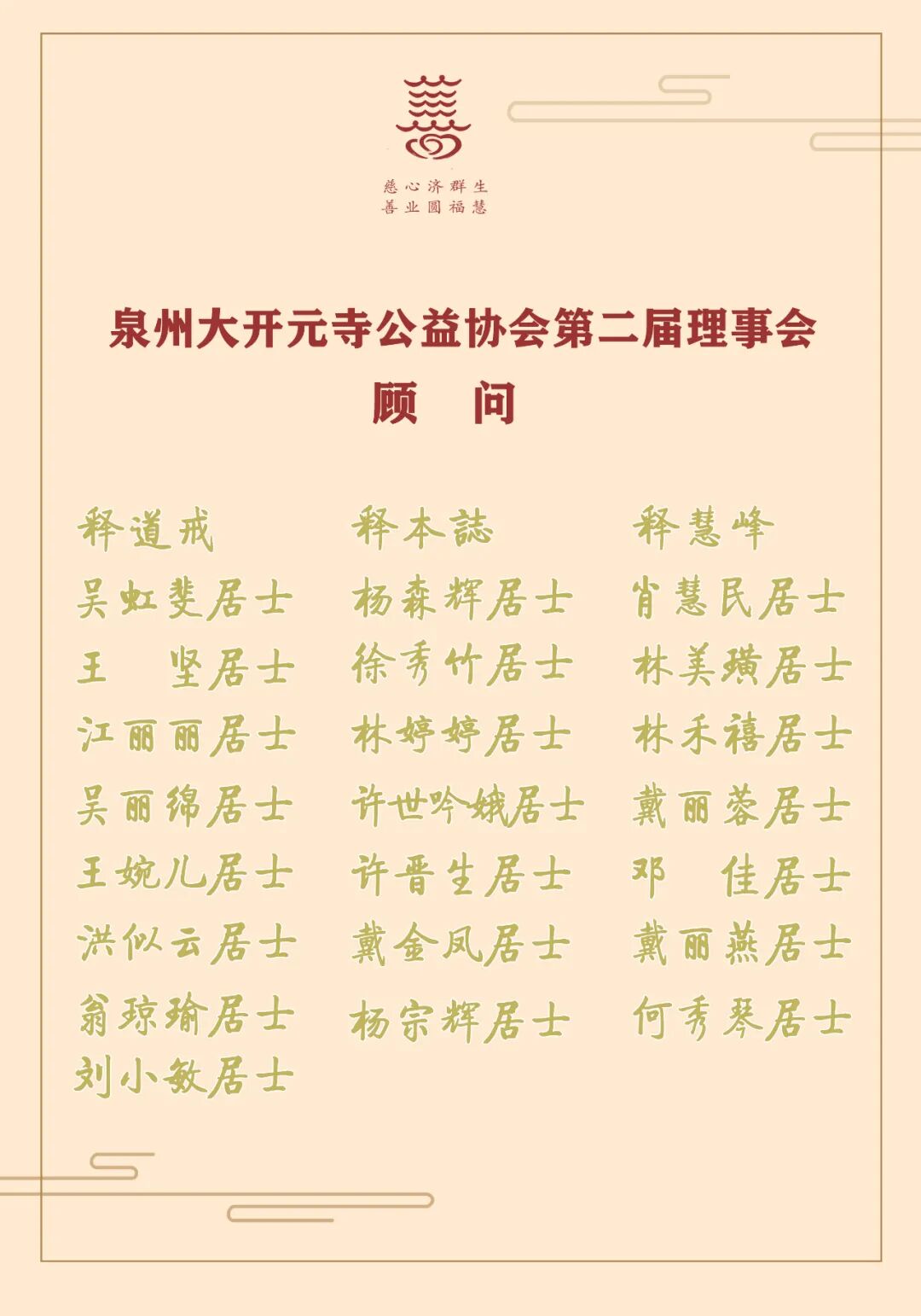 开元公益协会换届，法一法师连任会长