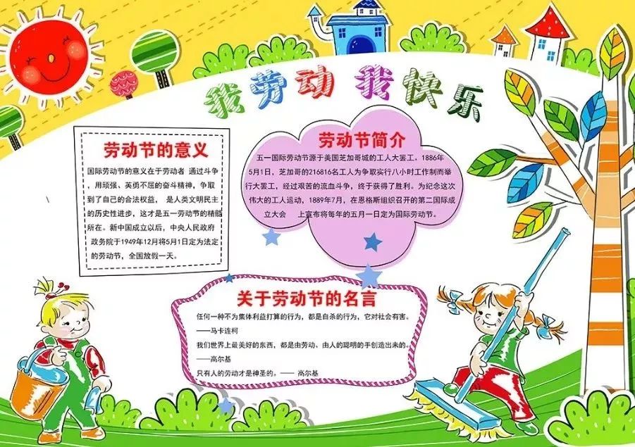 2022五一劳动节手抄报精选：诗词+名言+手抄报合集，孩子一定用得着！