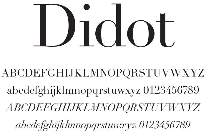 didot字体与顶尖时尚杂志的碰撞