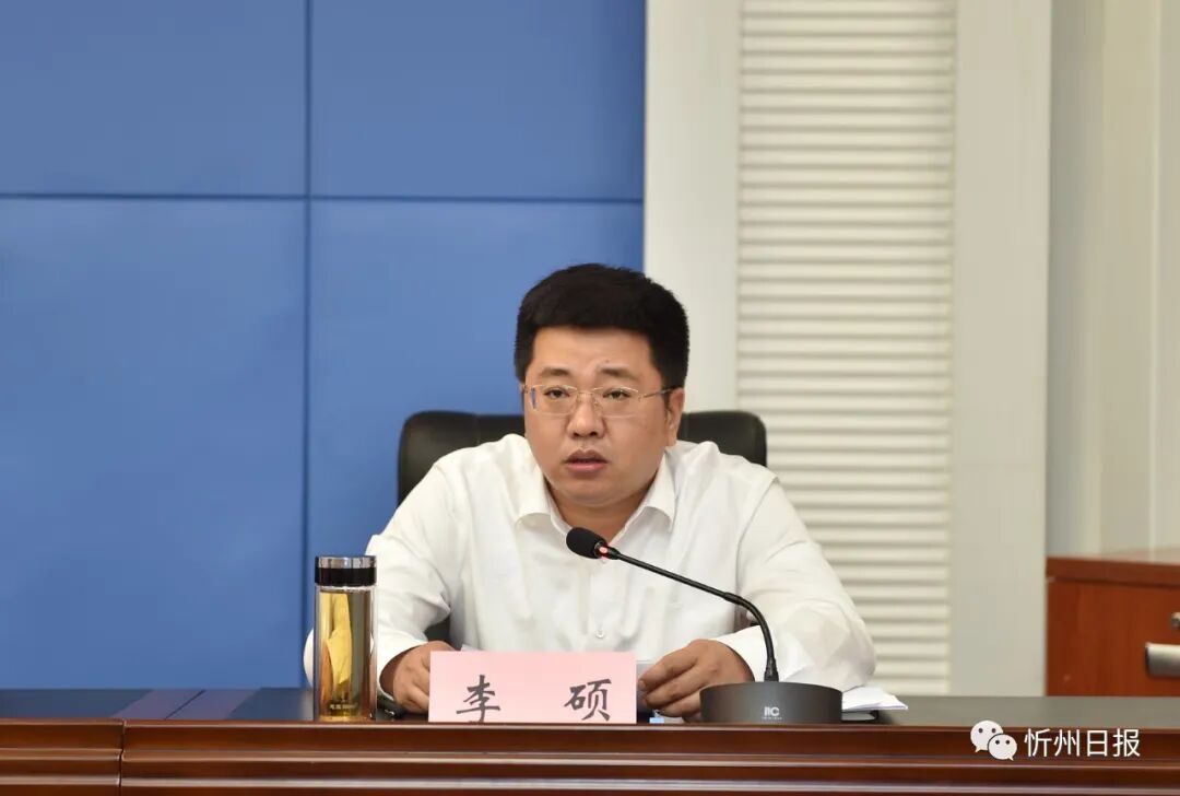 李硕解读我市整改工作方案.冯晓磊摄会议以电视电话会议形式召开.