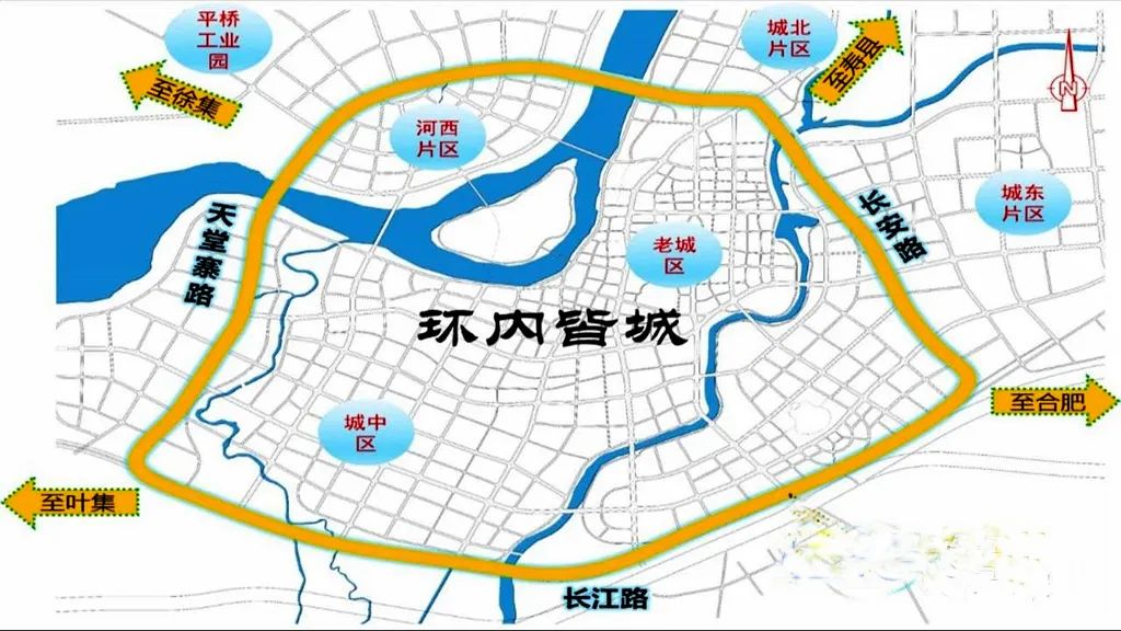 六安城市環線工程龍河東路下穿長安北路正在施工