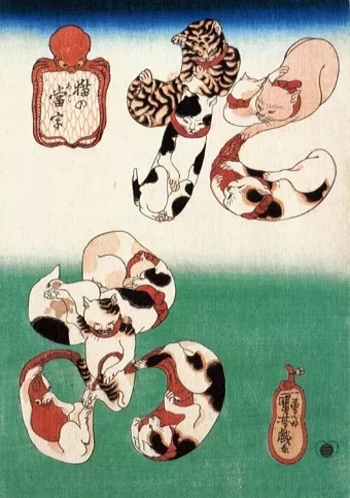 歌川国芳日本200年前首屈一指的猫奴画师