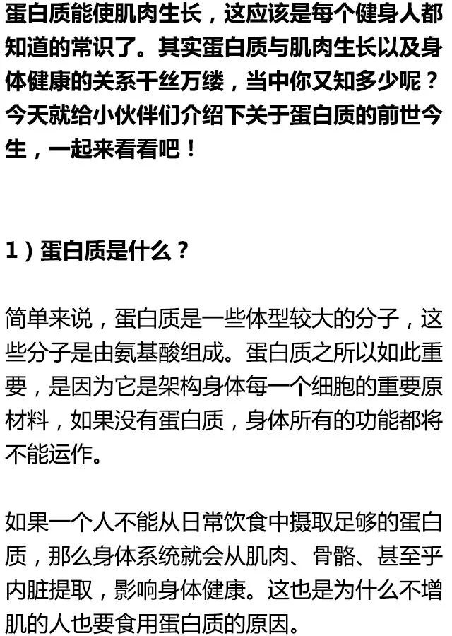 健身要吃的蛋白質，你真的了解麼 運動 第4張