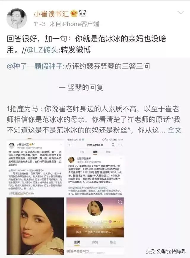 8億之後還有續集？崔永元再懟范冰冰：還有一份更大的巨額合同！ 娛樂 第11張