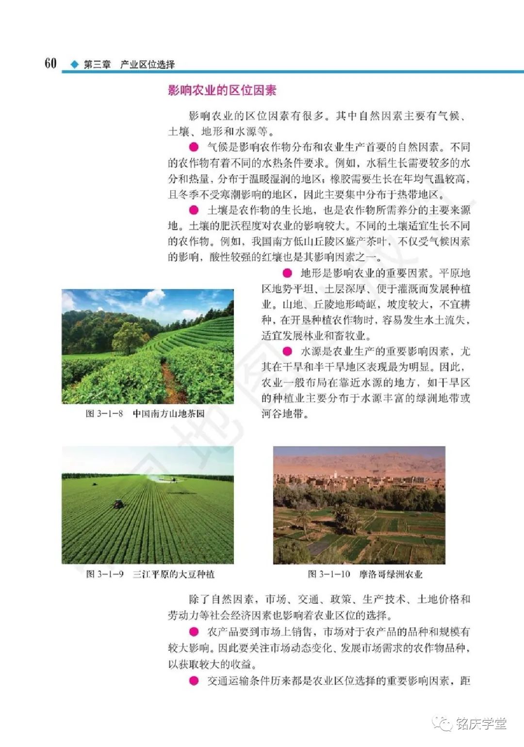 影响农业的区位因素 Page60 中图版高中地理必修第二册 新版 电子课本 教材 教科书 好多电子课本网