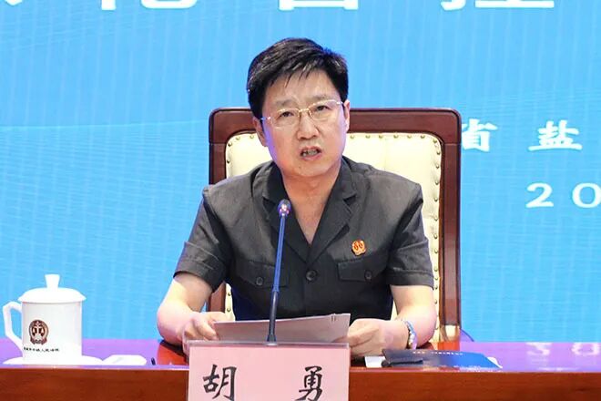 盐城中院党组成员,副院长胡勇对审判执行流程节点信息管控项目推进