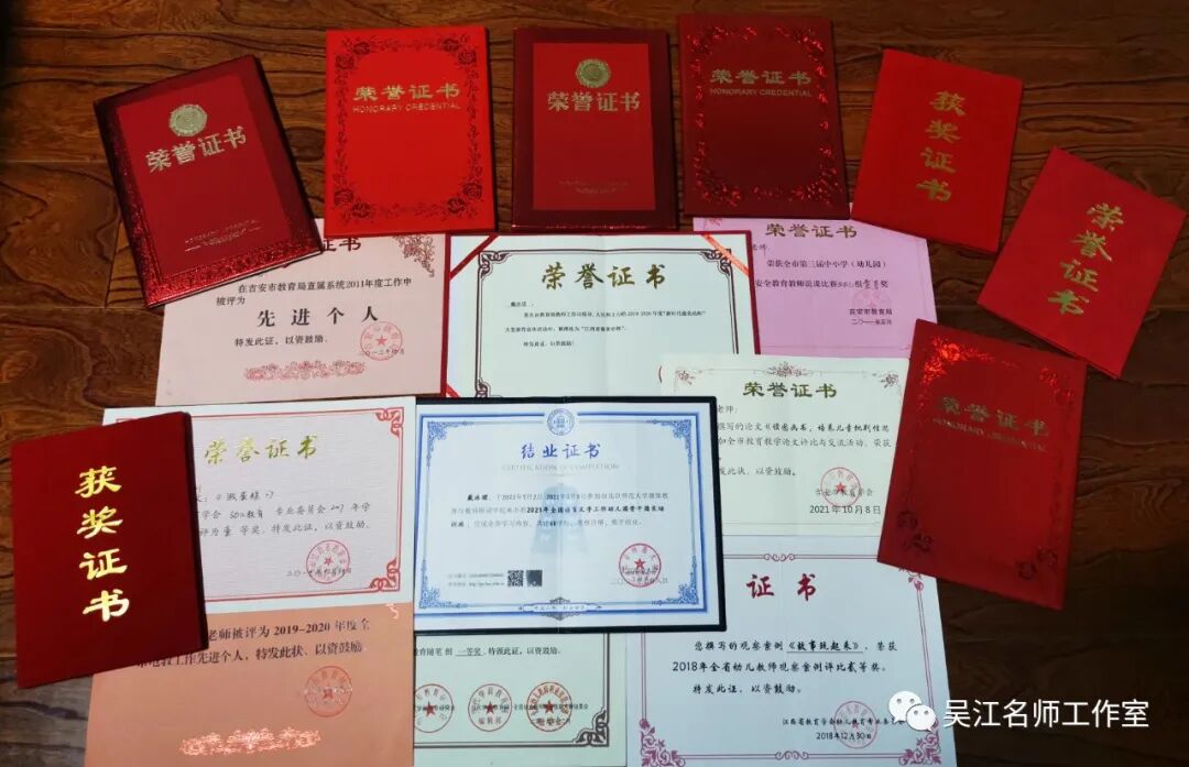 精良,荣获了宋庆龄幼儿教育提名奖,江西省特级教师,江西省最美幼师