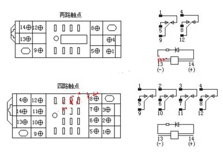 小型繼電器接線圖大全的圖3