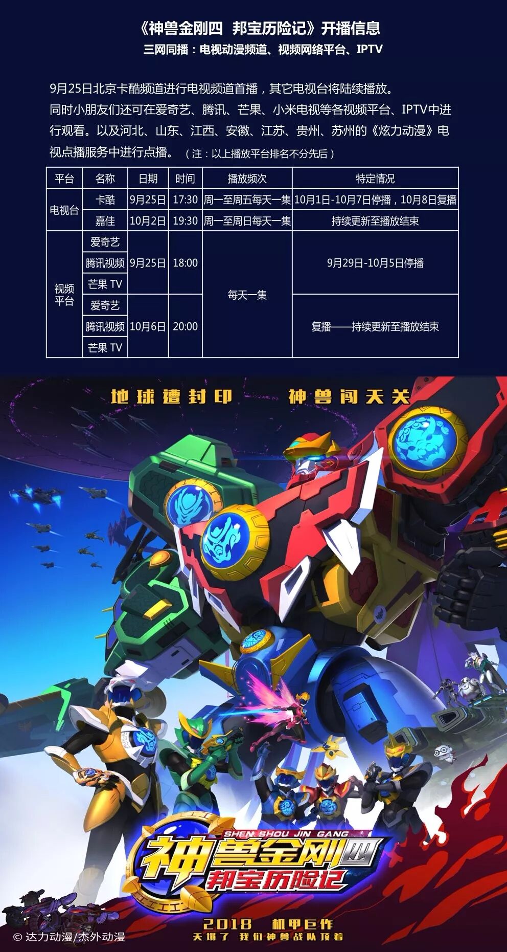 热血战队 《神兽金刚四 邦宝历险记》热血回归，神兽战队勇闯九重天