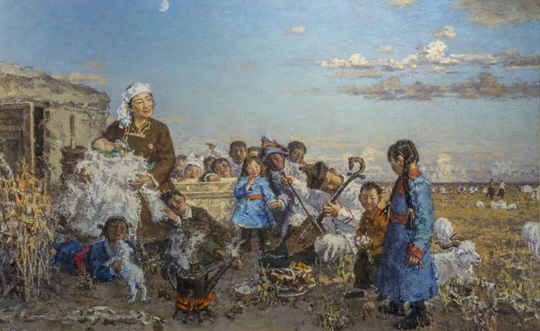 民族政策宣传月丨内蒙古美术馆馆藏作品赏析——铸牢中华民族共同体意识（一） 第17张