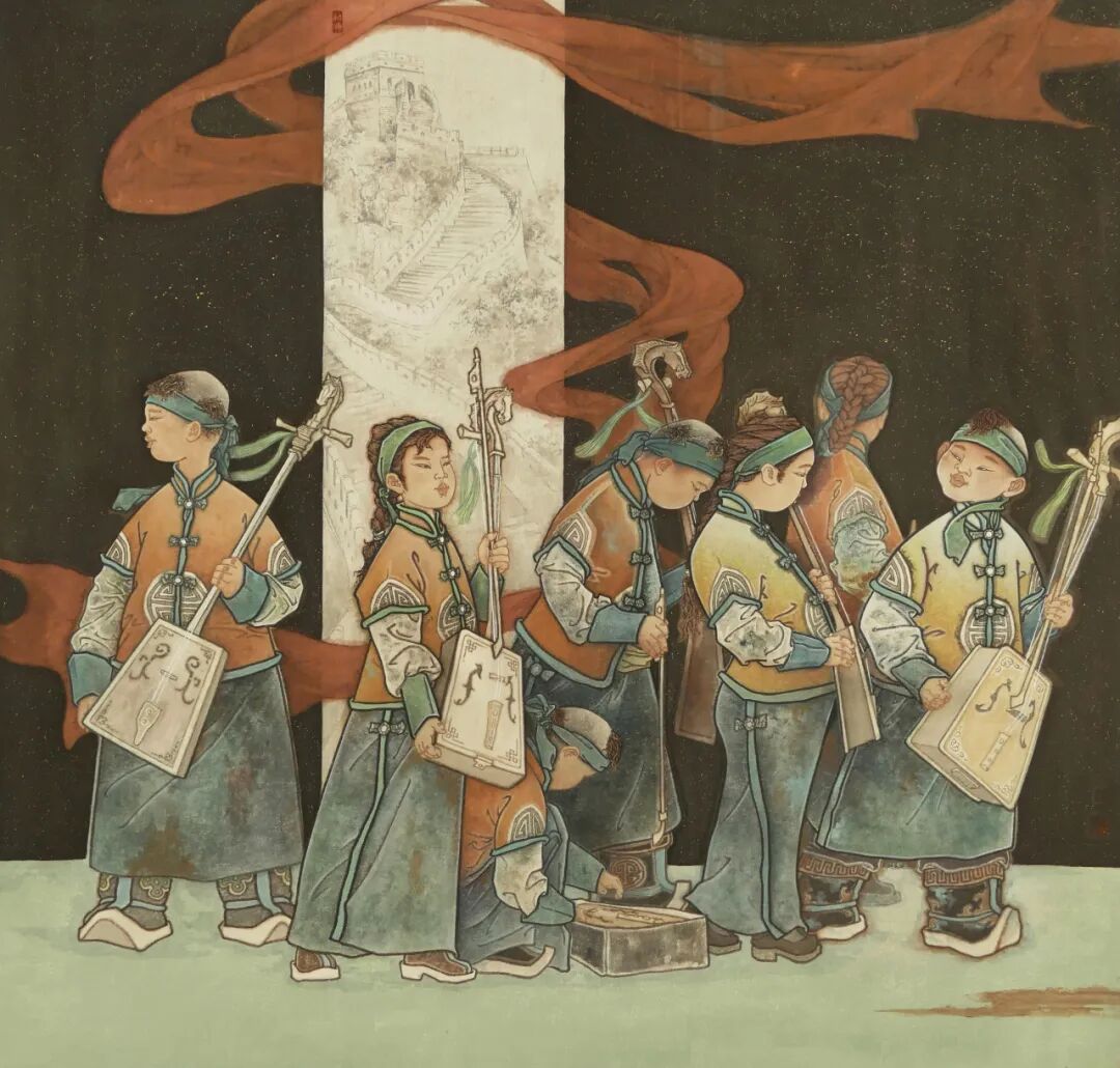 民族政策宣传月丨内蒙古美术馆馆藏作品赏析——铸牢中华民族共同体意识（一） 第8张