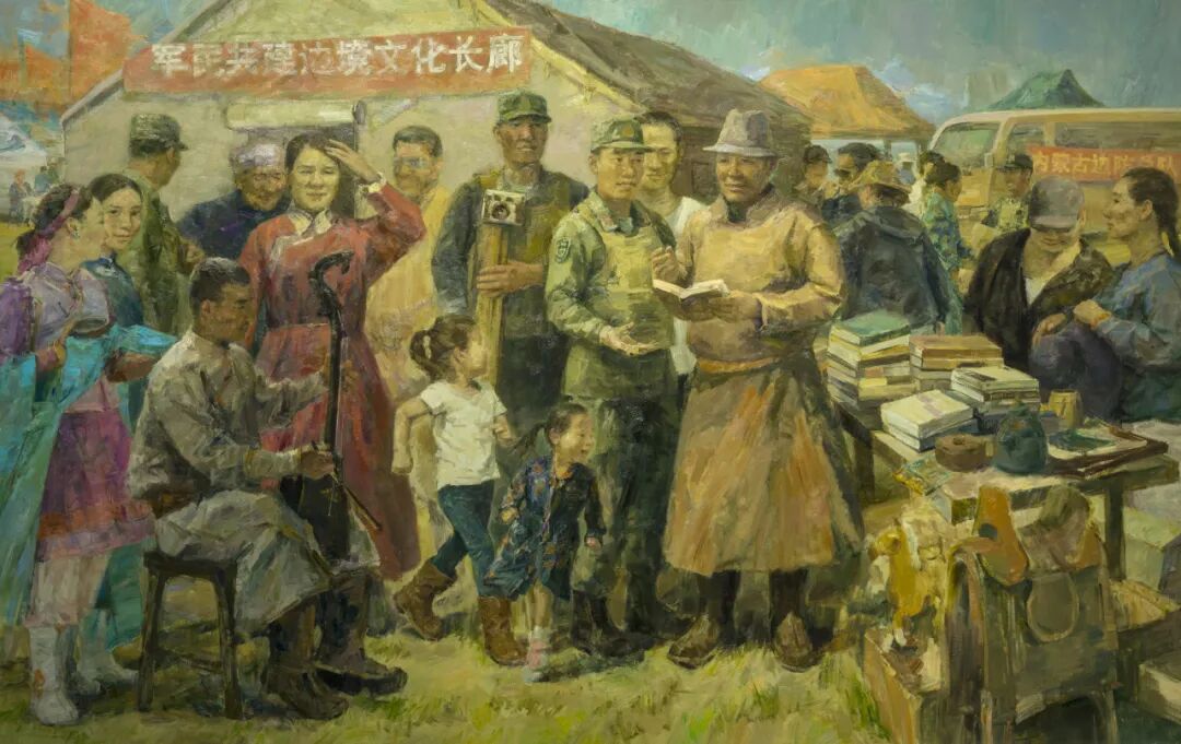 民族政策宣传月丨内蒙古美术馆馆藏作品赏析——铸牢中华民族共同体意识（二） 第24张