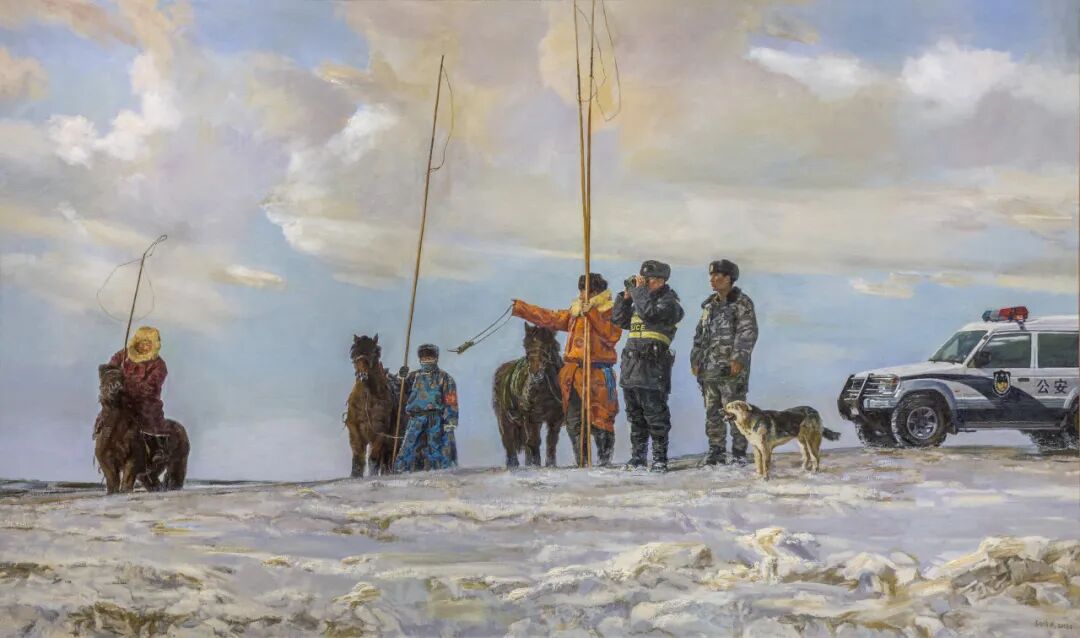 民族政策宣传月丨内蒙古美术馆馆藏作品赏析——铸牢中华民族共同体意识（二） 第17张
