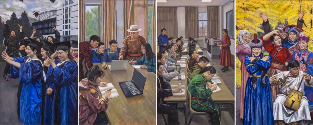 民族政策宣传月丨内蒙古美术馆馆藏作品赏析——铸牢中华民族共同体意识（一） 第16张