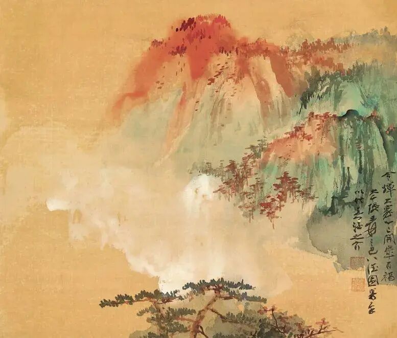 太美了张大千的画里藏着中国人的千年美学密码