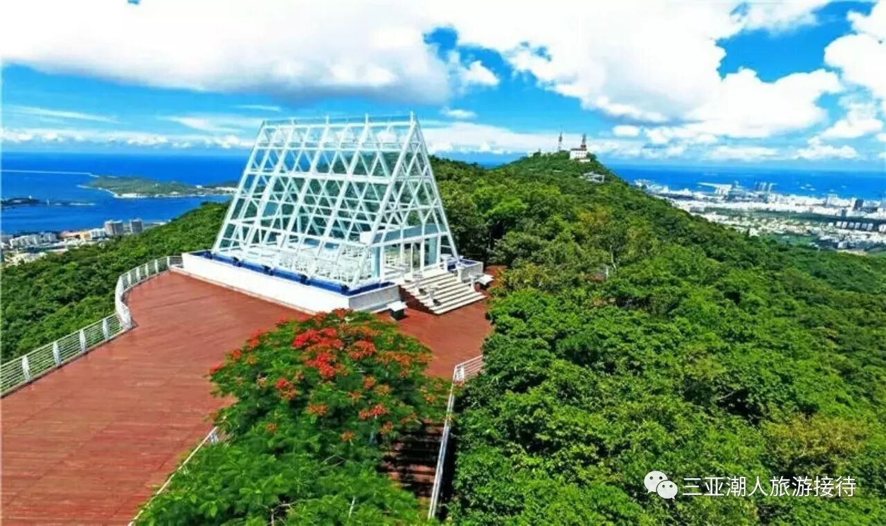 2,市区至高点,是唯一可以全览三亚四大海湾(三亚湾,大小东海,榆林湾