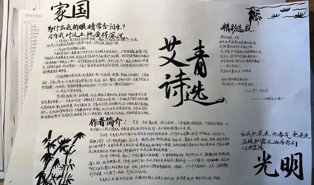 中外著名诗人简介手抄报