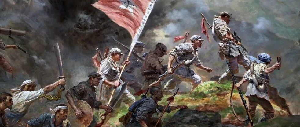 黄洋界上炮声隆，“怕是朱毛主力回来了，快撤，快撤！！！”