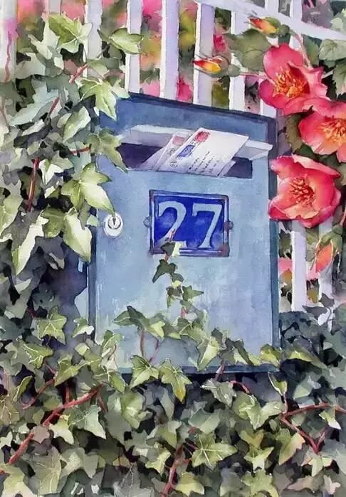 英国水彩画家 擅长画花 植物 她的作品色调漂亮至极 国画赏鉴 微信公众号文章阅读 Wemp