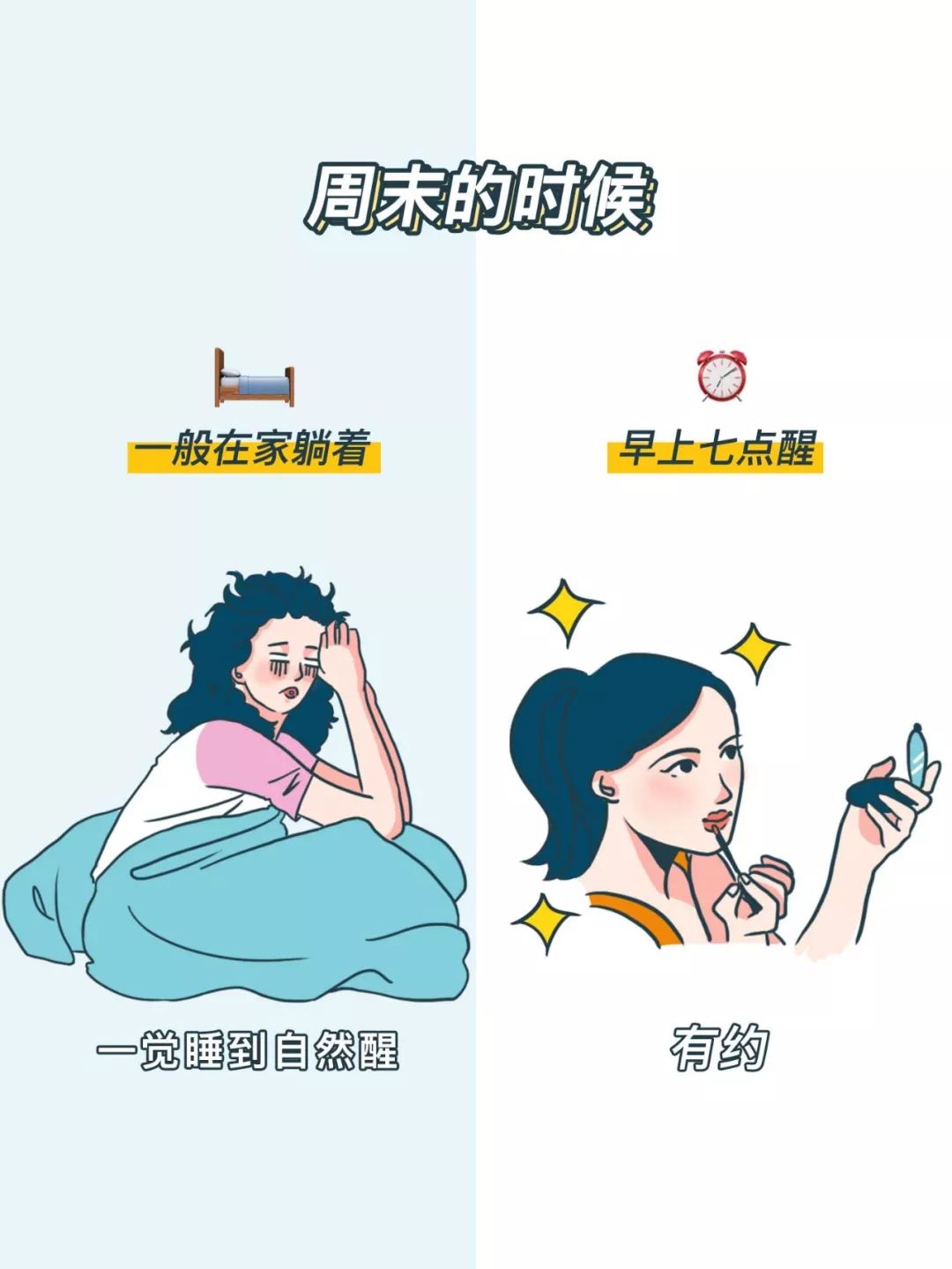 【日常漫畫】內向女生發朋友圈 VS 外向女生發朋友圈 情感 第8張