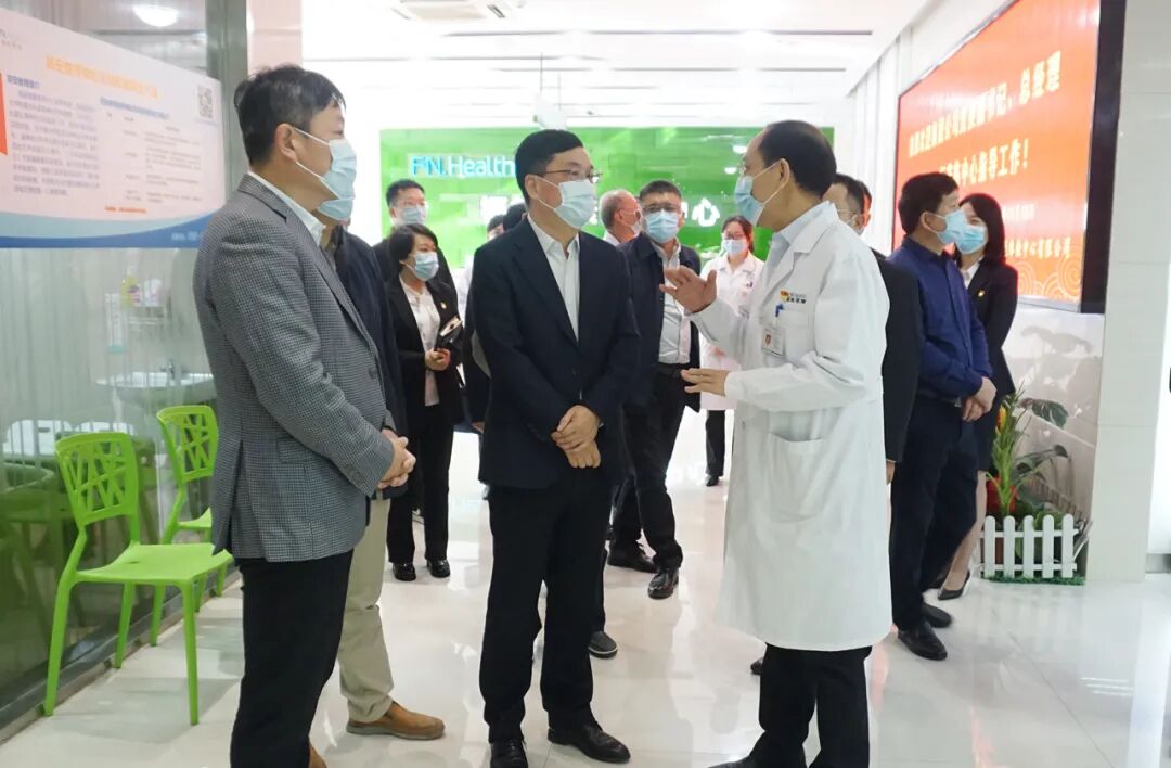 集团领导到福能体检中心调研(图1)
