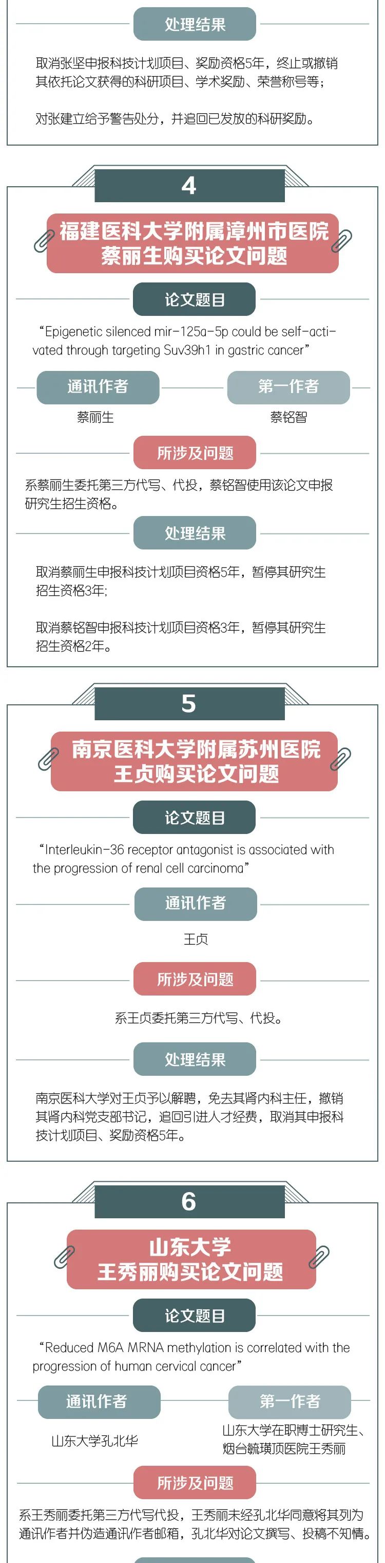科技部通报中国医大肿瘤医院副院长等9起论文造假等违规案件查处结果