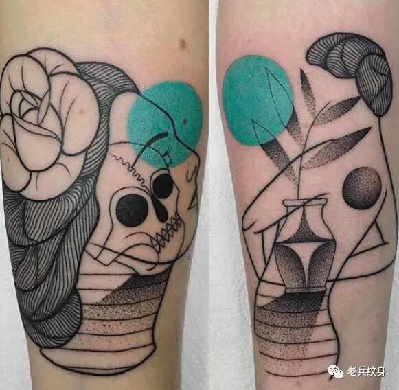 超抽象纹身图，看得懂的都是天才~