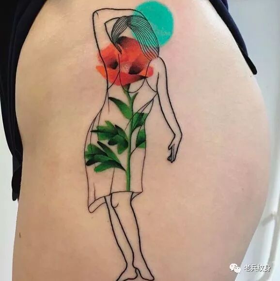 超抽象纹身图，看得懂的都是天才~
