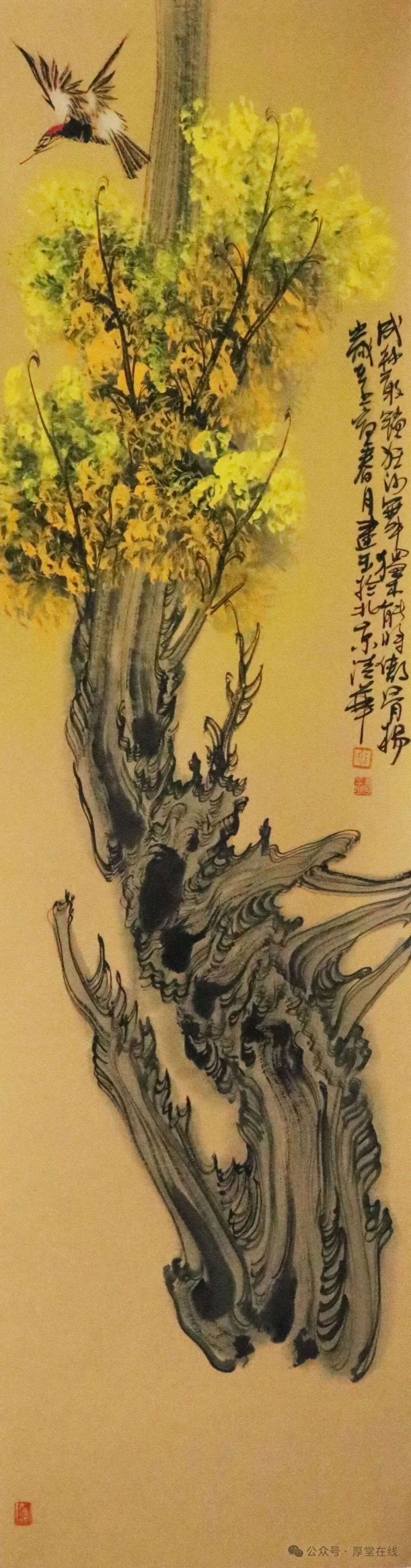 决战狂沙丨王建玉胡杨树作品欣赏