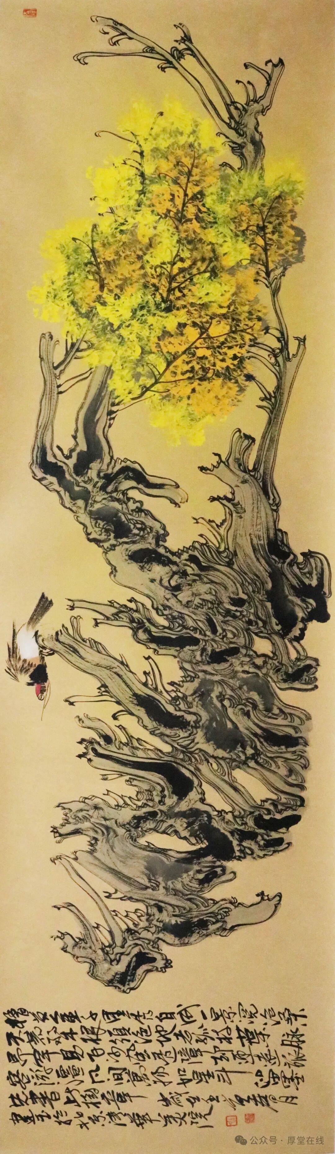 决战狂沙丨王建玉胡杨树作品欣赏