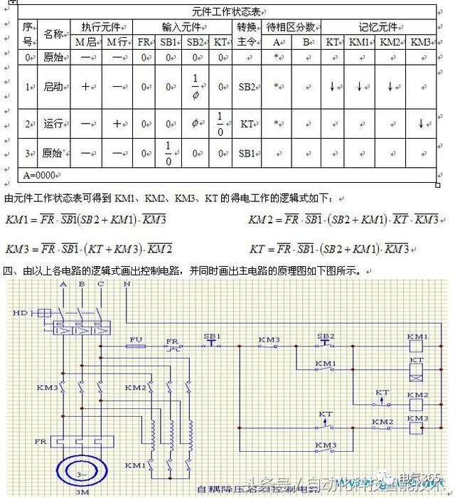 【原理】自耦变压器降压启动原理图解的图1