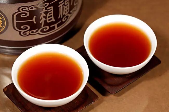 普洱熟茶茶汤图