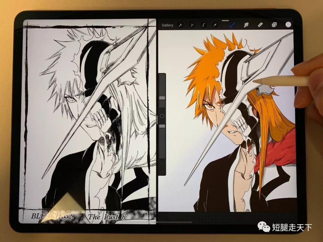 大长腿手绘第三弹 半虚化的黑崎一护 短腿走天下 微信公众号文章阅读 Wemp