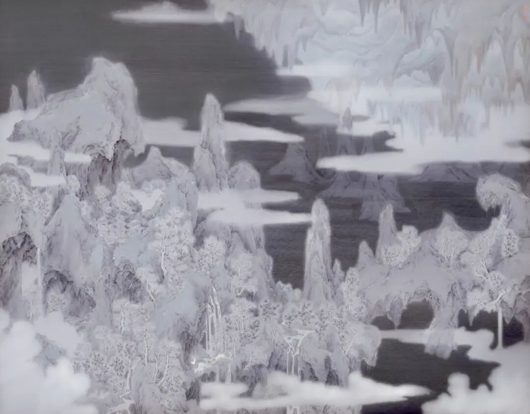 周贤亮 《望断蓬莱别有天》 中国画