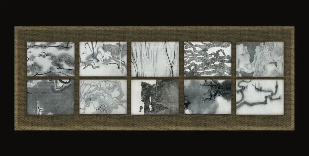 胡龙逸佳 《无平不陂，无往不复》 绢本水墨