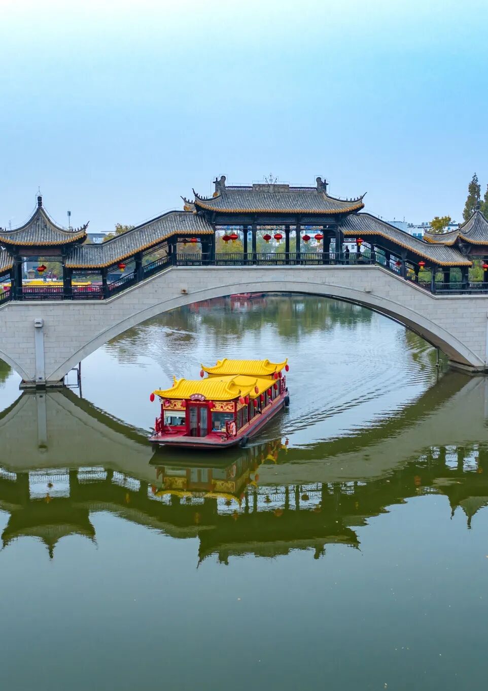 每一张都是壁纸邂逅初冬台儿庄古城大片梦幻来袭