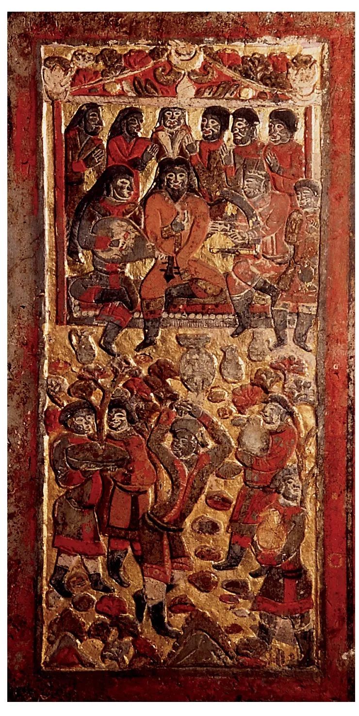 描述胡腾舞的诗句 陕西北周安伽墓石榻围屏舞伎舞姿形态的再认定