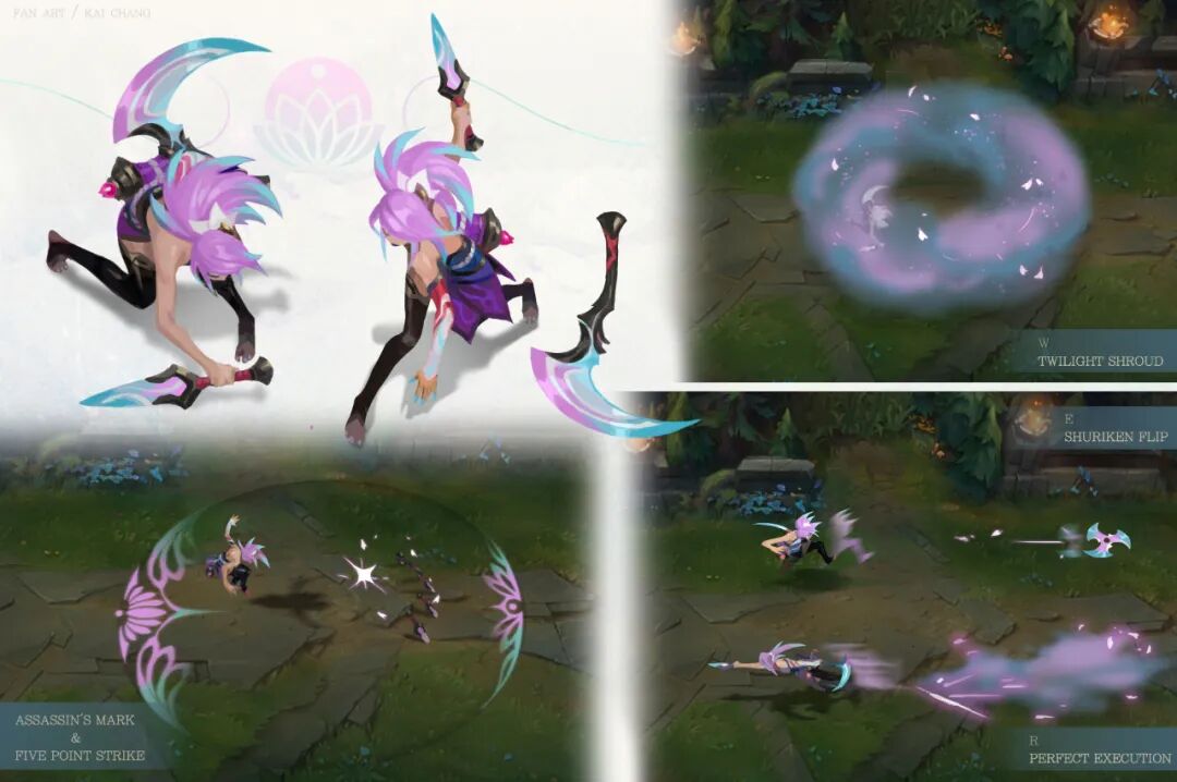 在说这些立绘作品之前先来一份"灵魂莲华阿卡丽"的同人作品,果然这个