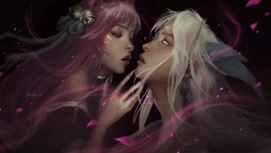 永恩你离我家阿狸远一点灵魂莲华优质同人插画