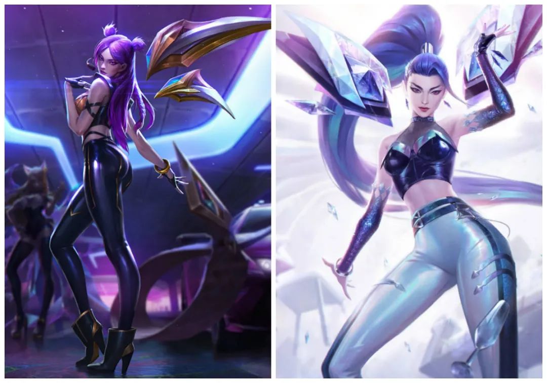 kda all out卡莎新增了舞蹈動作以及音樂,kda all out的技能特效相比