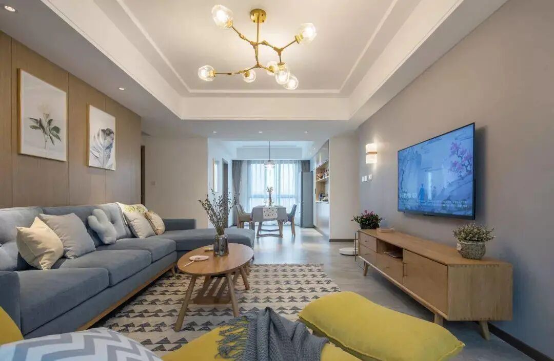 121㎡简约北欧新房，灰白配低调大气，软装温馨舒适！