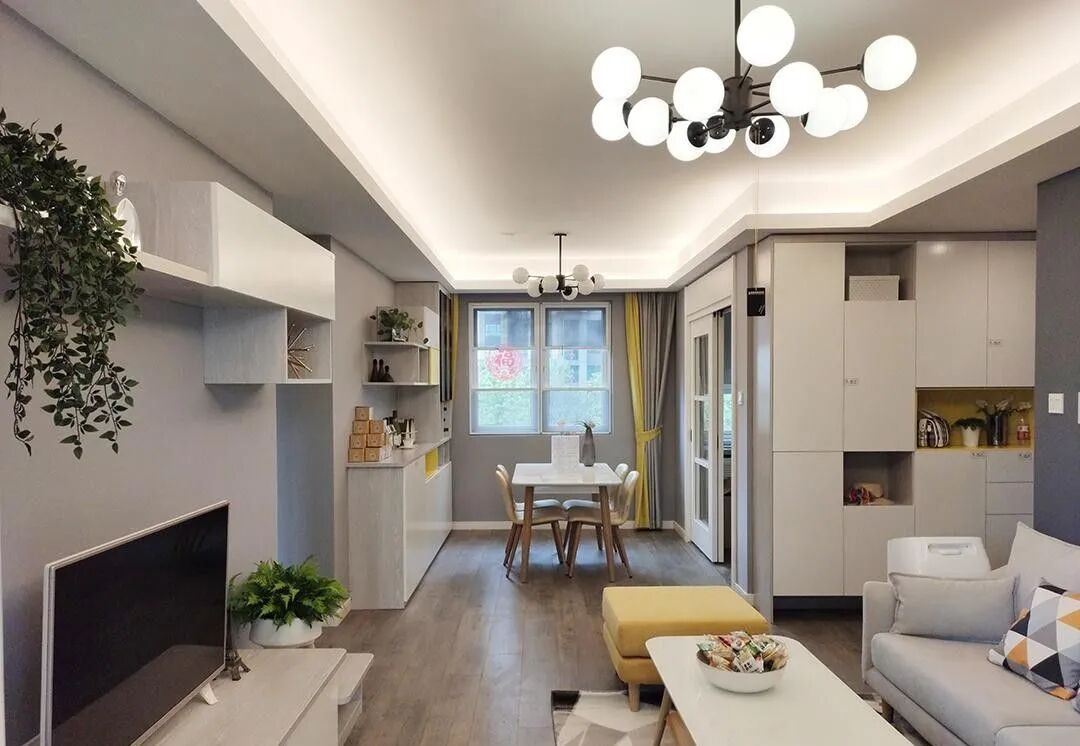 106㎡新房刚入住，客餐厅设计实用又漂亮，越看越喜欢！