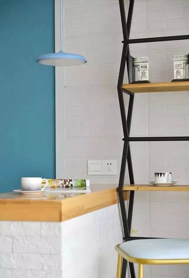 106㎡清新北欧新房，蓝色+灰色搭配超有范儿！