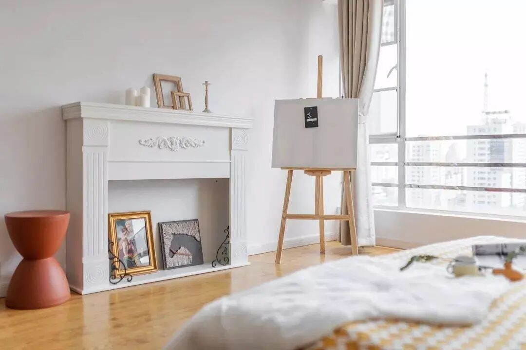 45㎡简约公寓，客厅投影仪太赞了，小户型完全不输豪宅