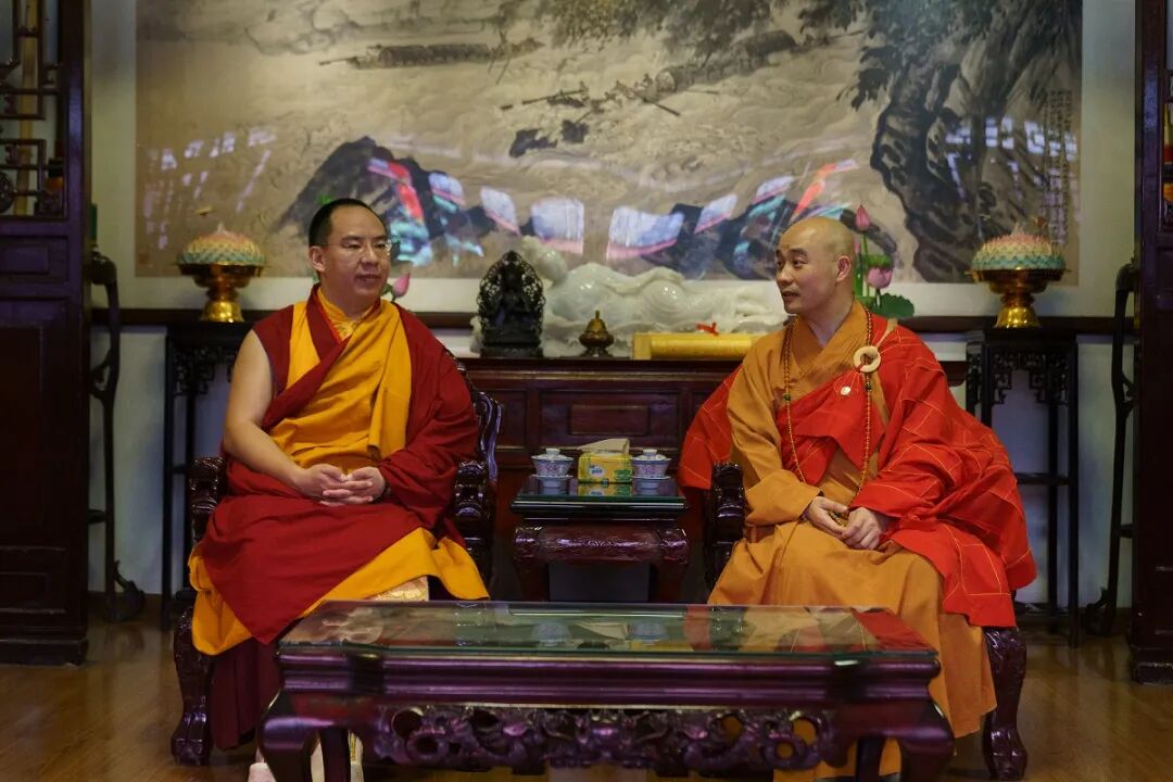 十一世班禅大师莅临成都文殊院参访