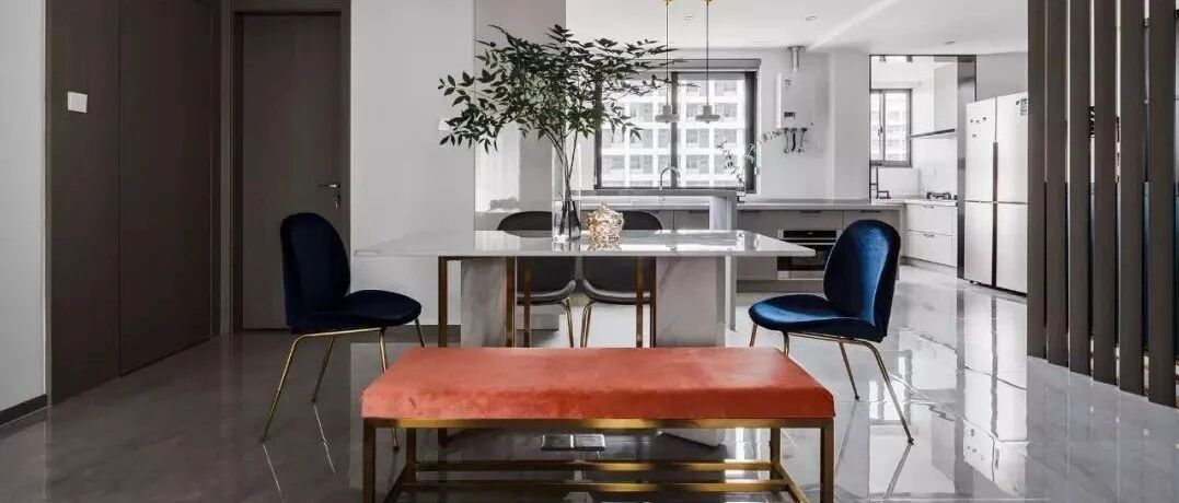 128㎡现代大平层设计，轻奢感十足！