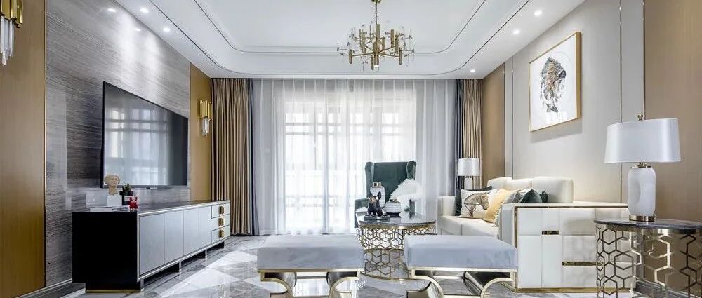 129平现代轻奢四居室，令人羡慕极了~