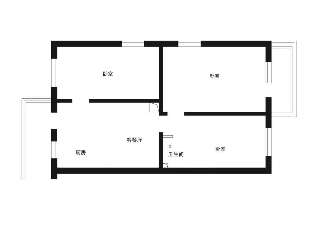 70㎡塞下三張床，3㎡廁所照樣幹濕分離，這個小戶型太亮眼！ 家居 第4張