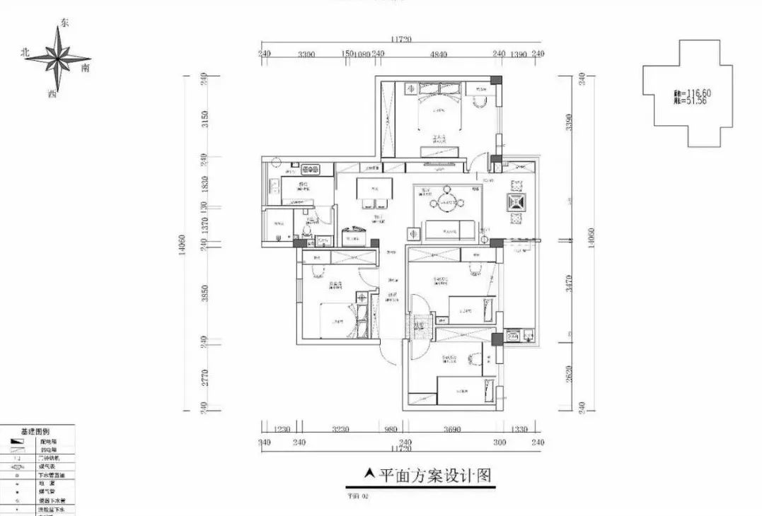 116平北歐裝修，廚房+卡座餐廳僅占14㎡，藍色兒童房真漂亮！ 家居 第4張